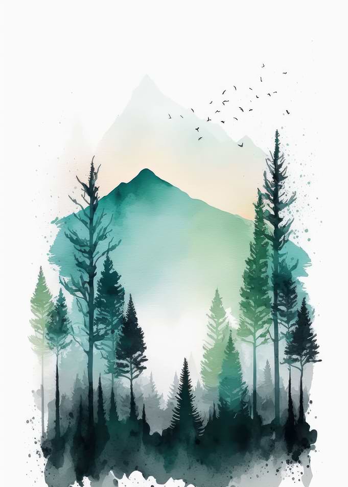Watercolor Naturescape