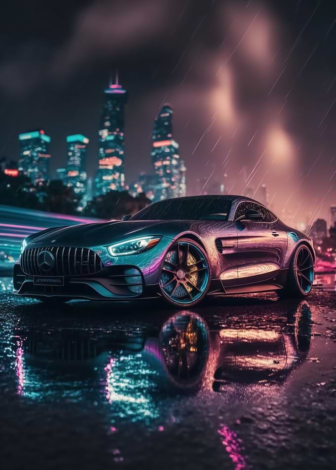 Chrome Mercedes AMG GT