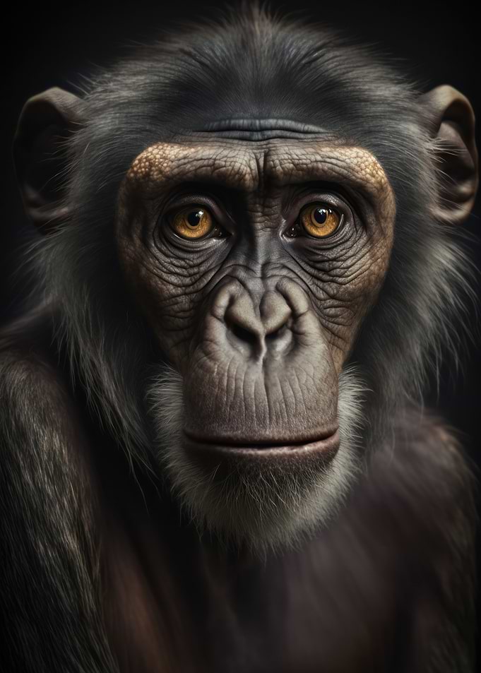 Monkey portrait