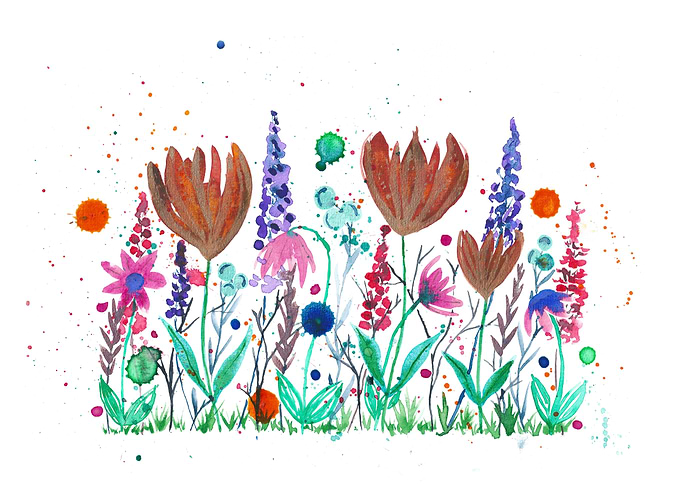 Watercolor Garden 8