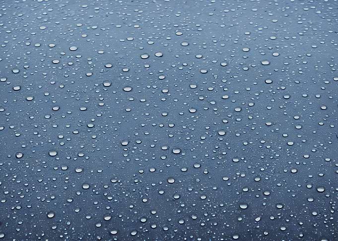 Rain Drops Blue Lights