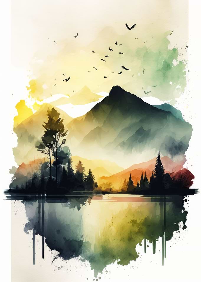 Watercolor Naturescape
