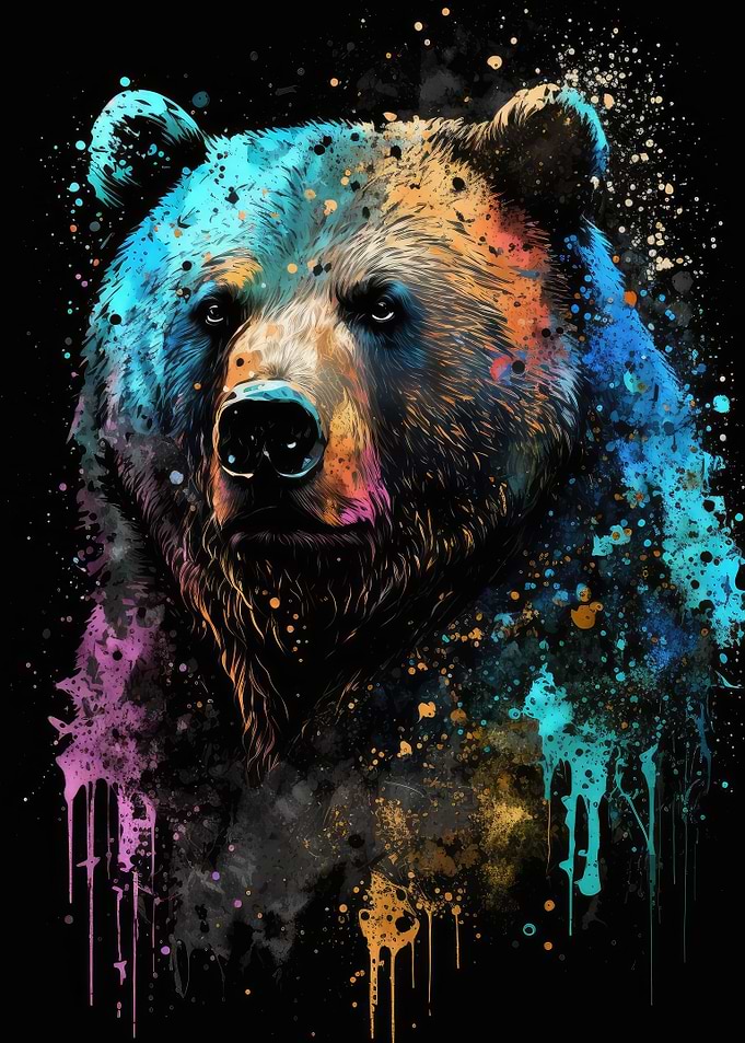 Paintsplash Bear