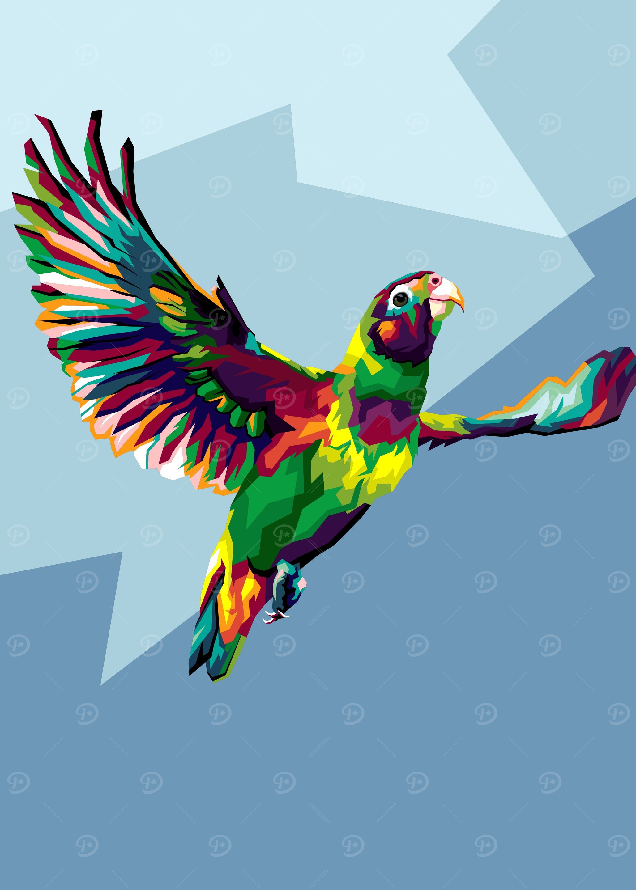 Animal in pop art