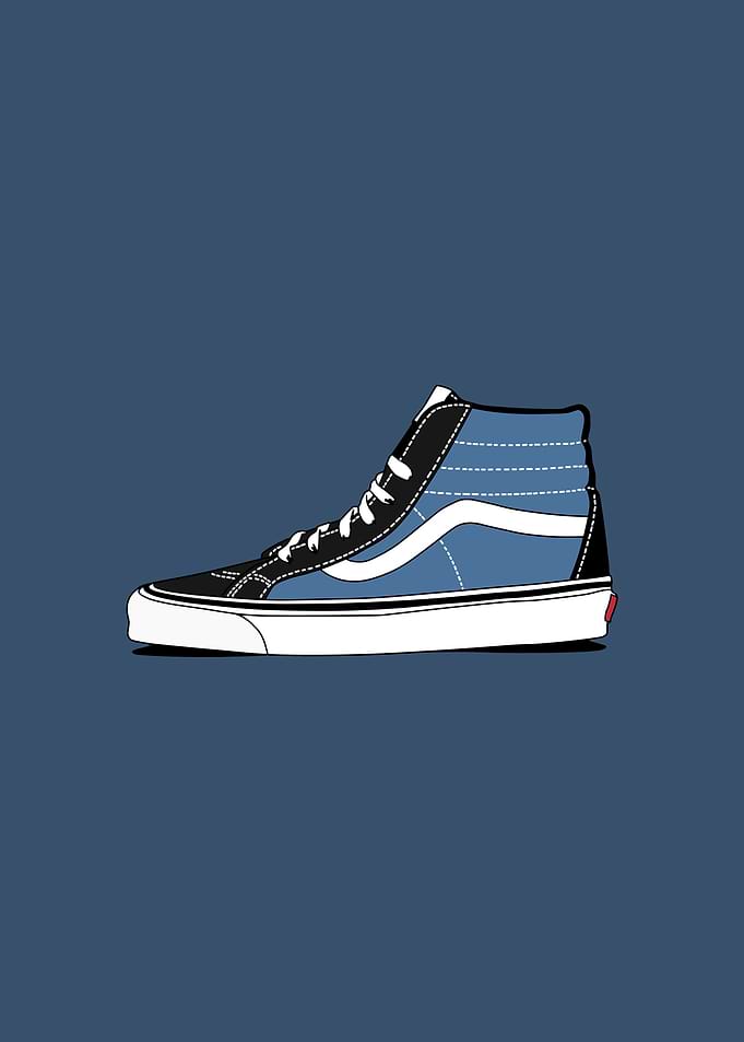 old skool hi blue