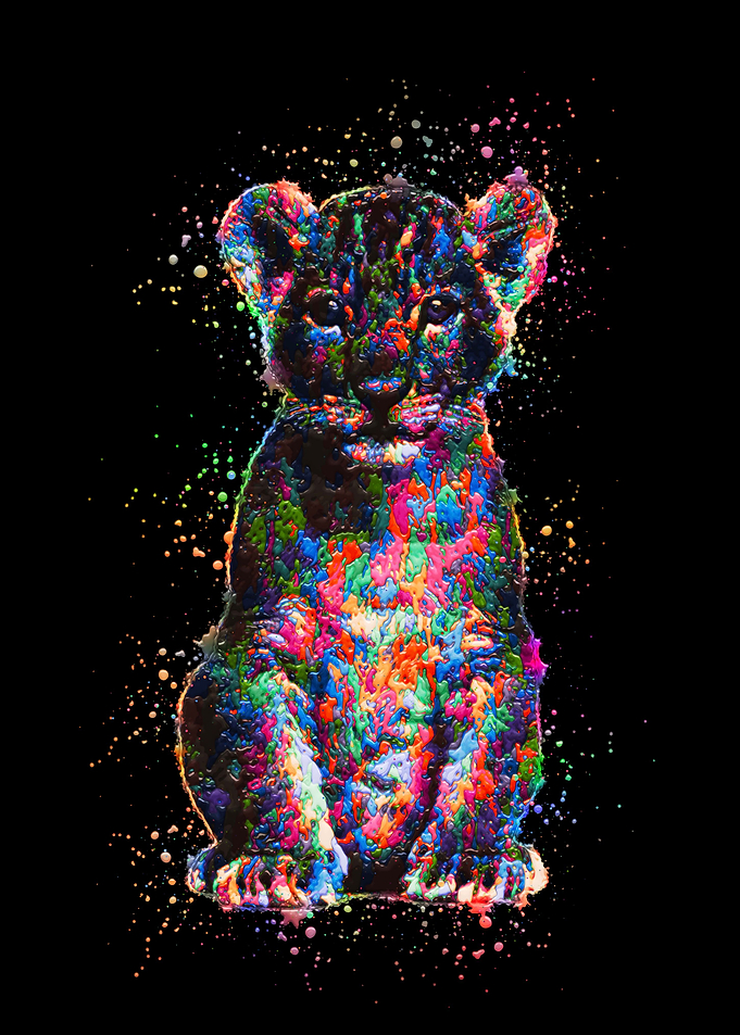 Little Lion Painting