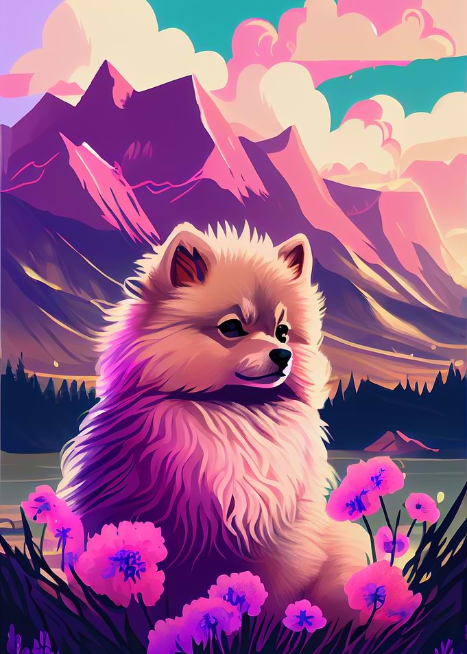 Pomeranian Nature Pom Pom