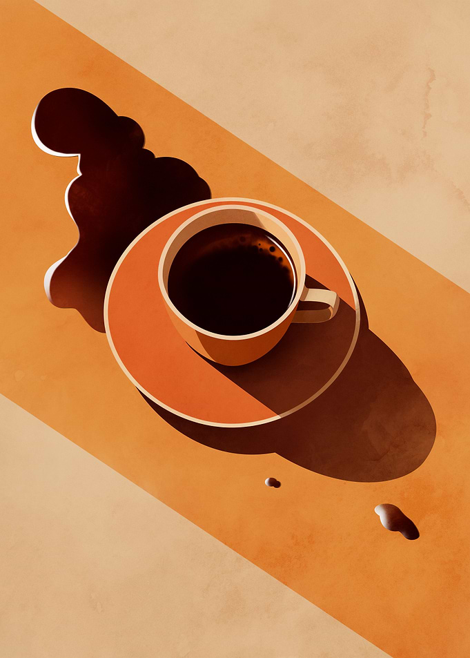 Vintage 70s Coffee Chaos