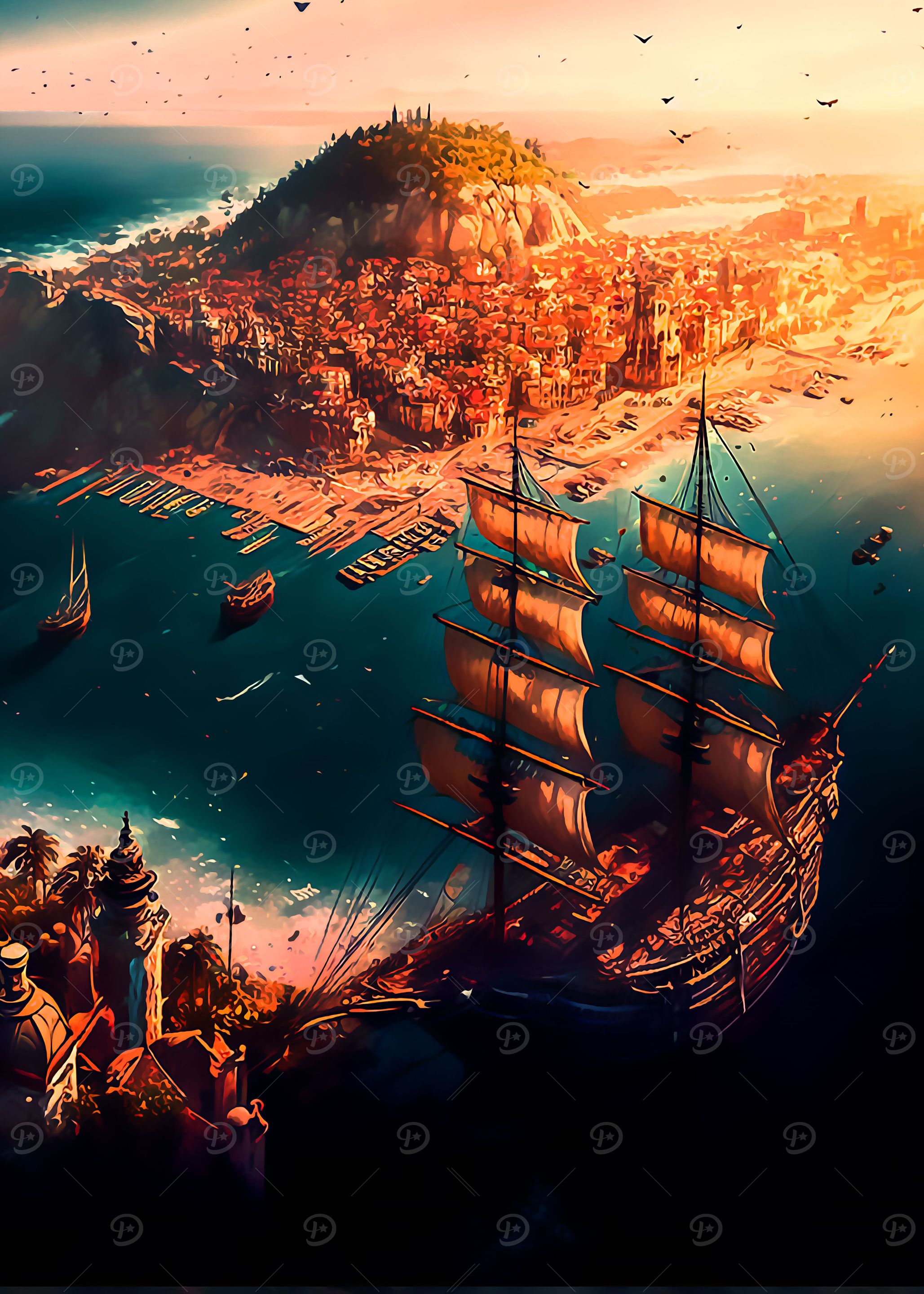 Ship on Ocean