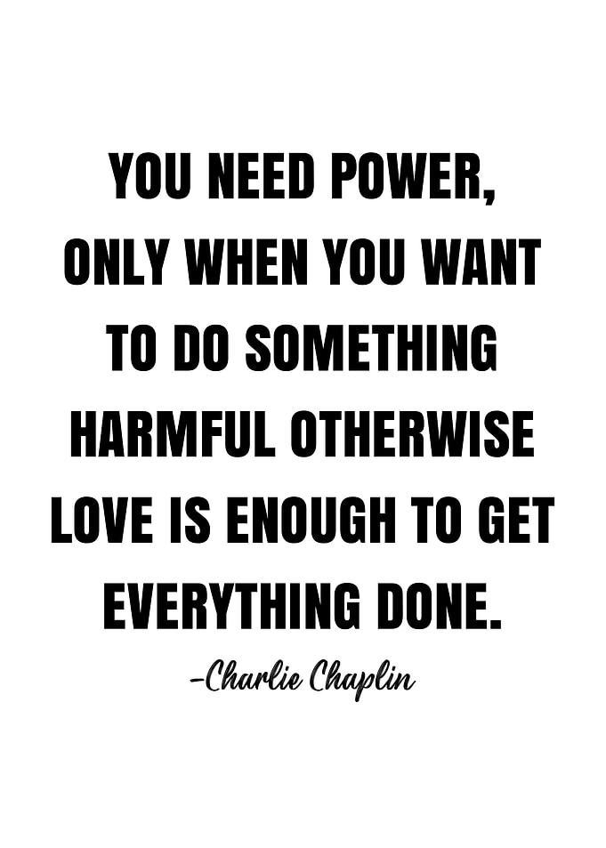 Charlie Chaplin Quote