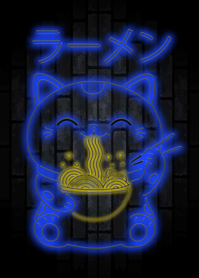 Maneki Neko Ramen Neon