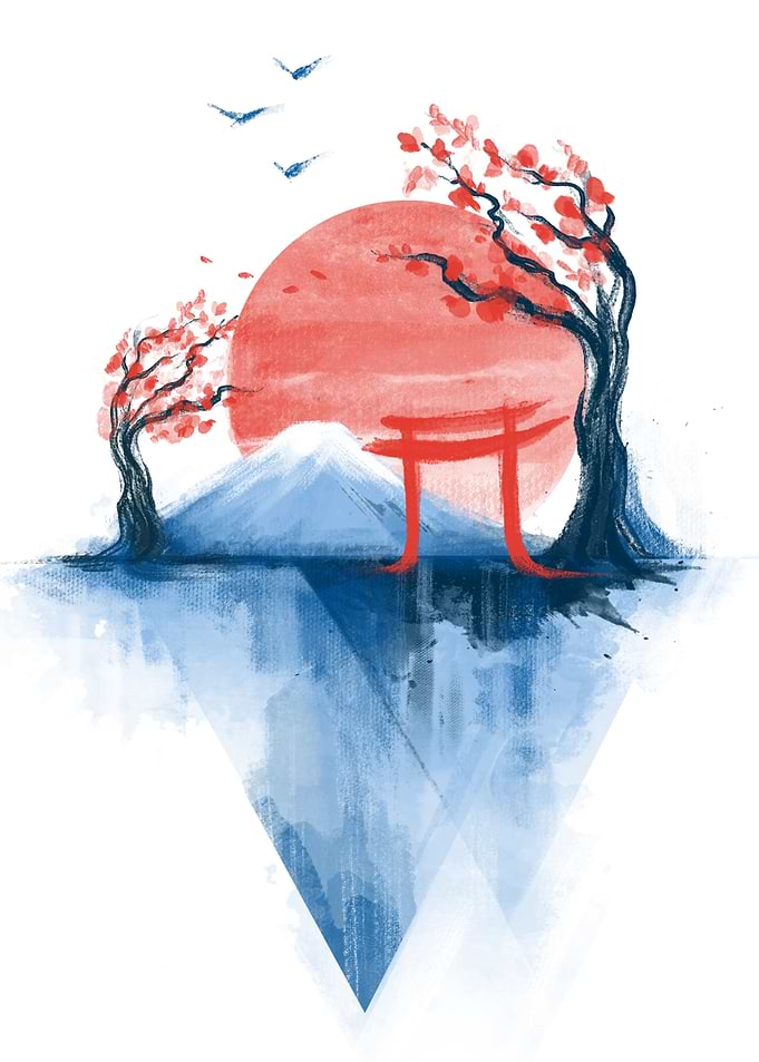 Japan sunset