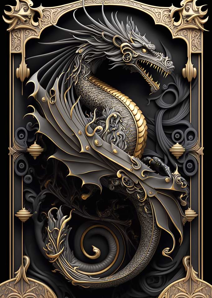 Dragon King Art Deco