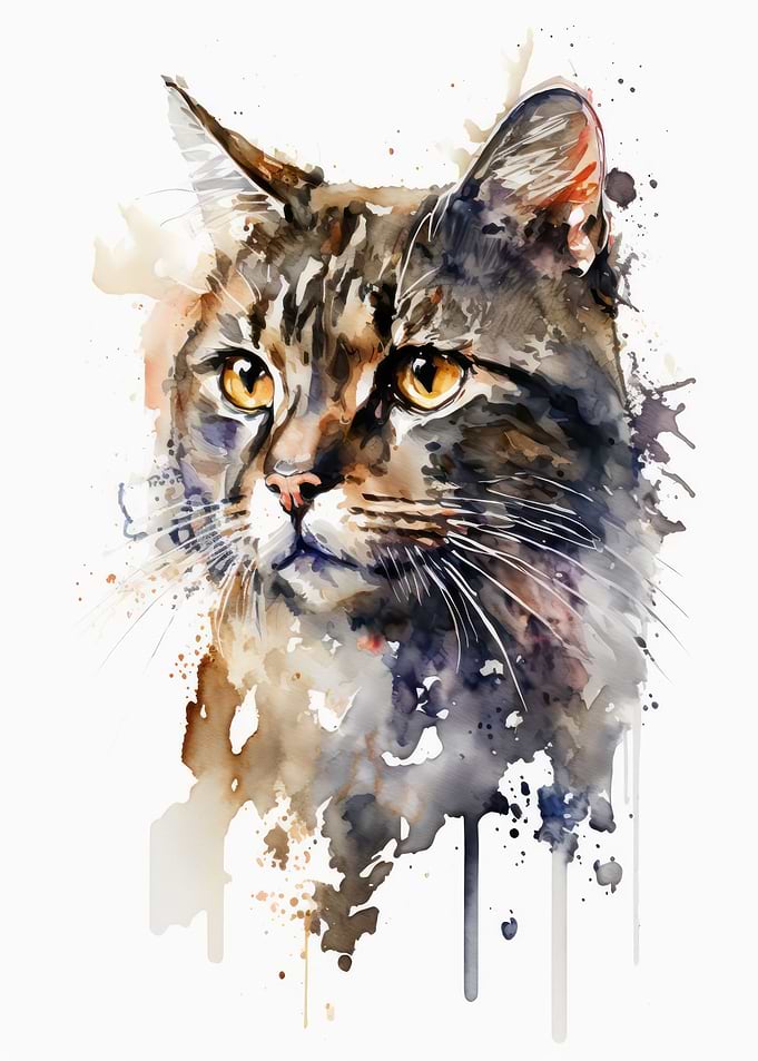 Cat Watercolor