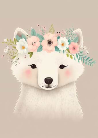 White Fox Portrait