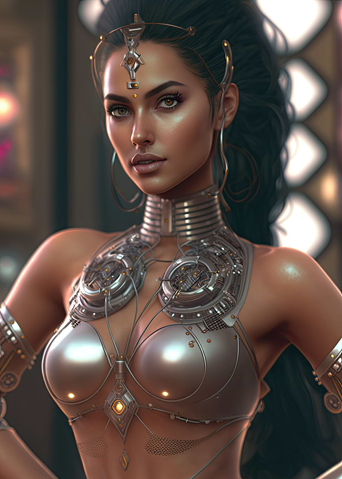 Cyberpunk Female Warrior