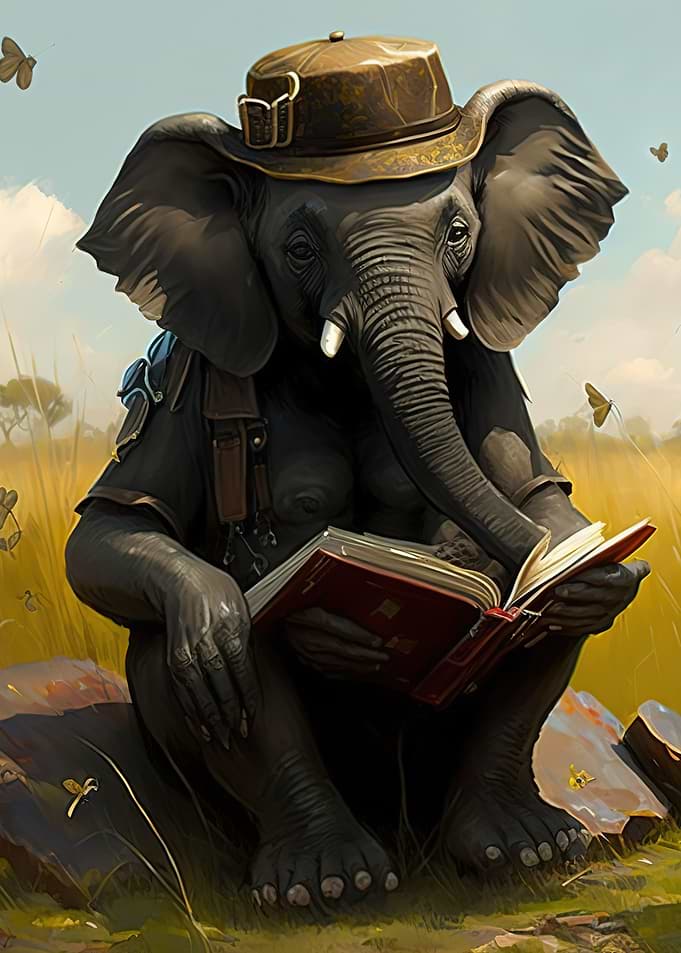 abstract elephant animal