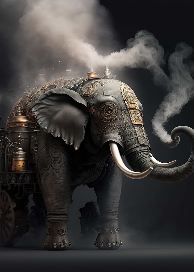 abstract elephant animal