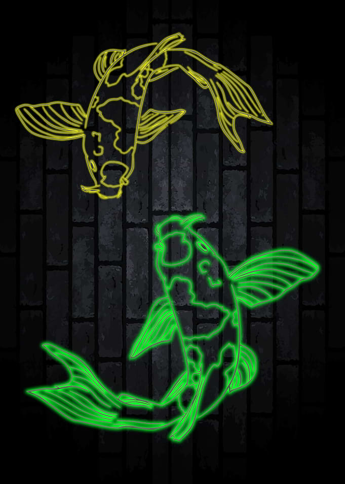 Koi Fish Neon