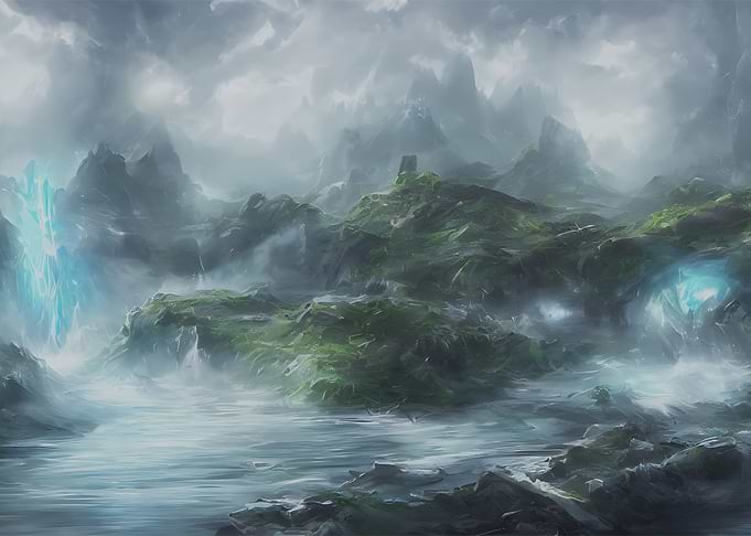 Water and Crystals Lands