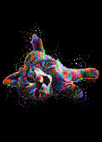 Cat Sleep Painting