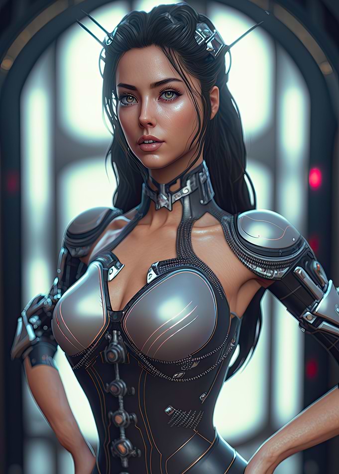 Cyberpunk Female Warrior
