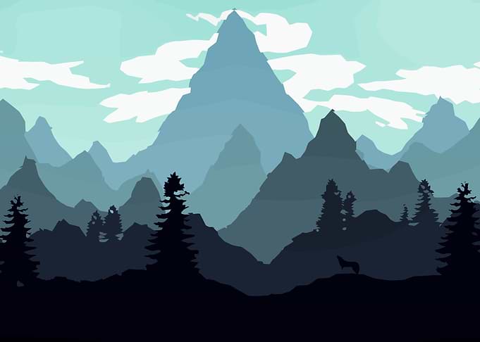 green mountains