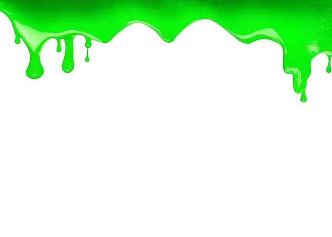 Slime dripping top green w