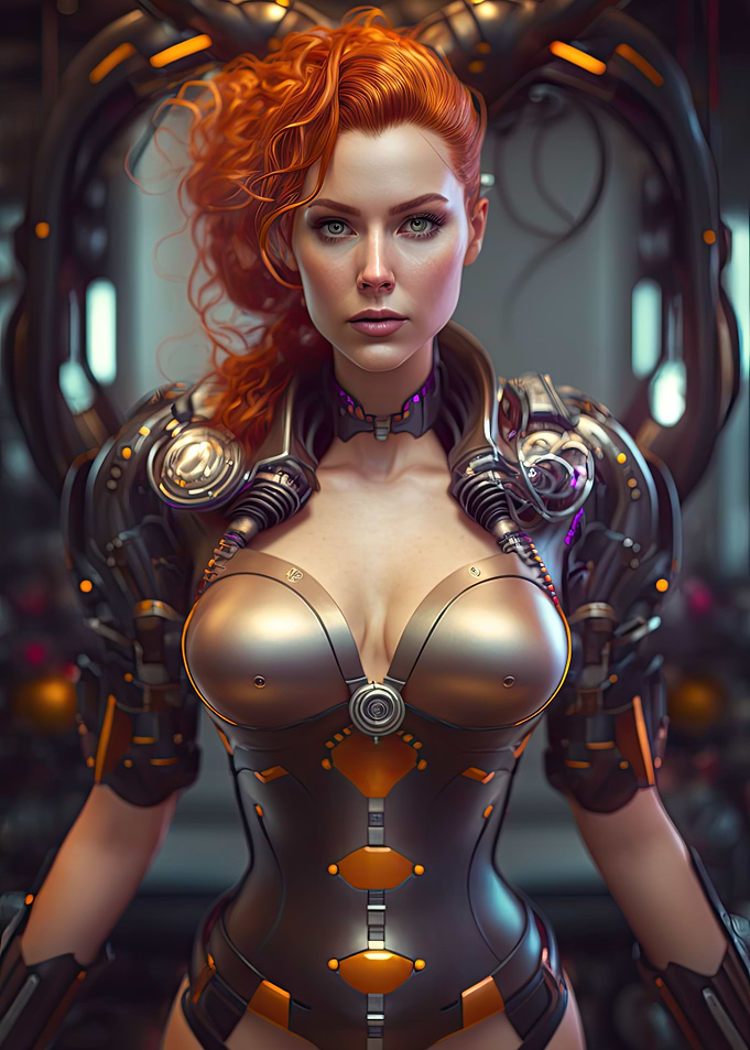 Cyberpunk Female Warrior