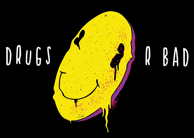 Drugs are bad smiley
