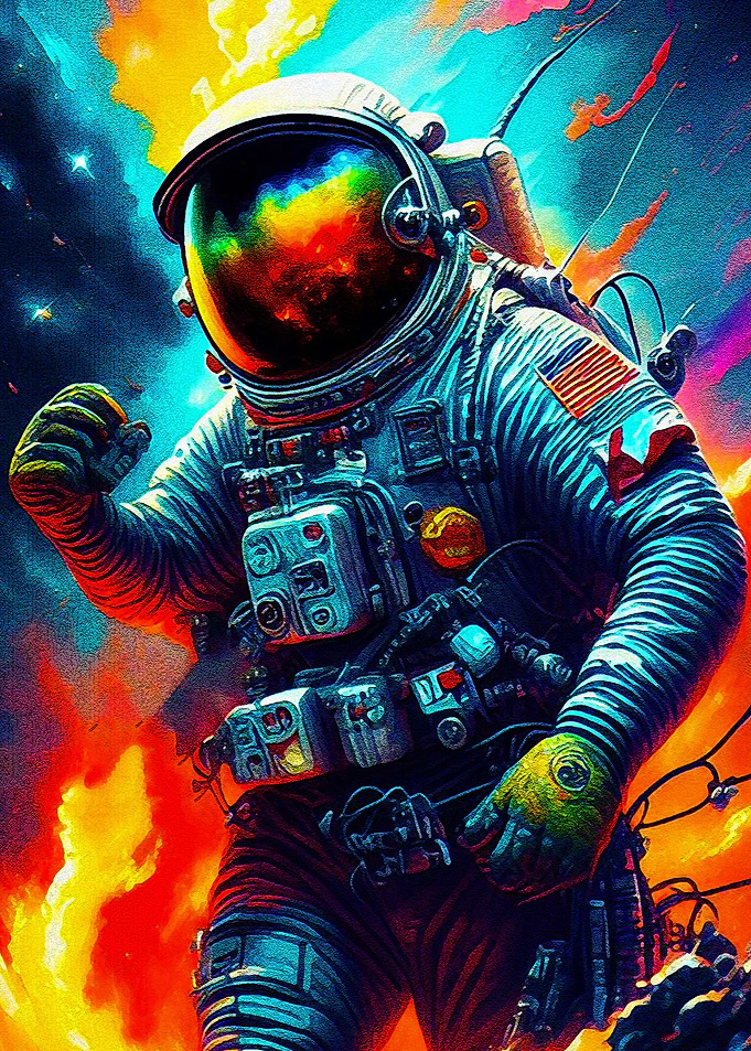 skull in space