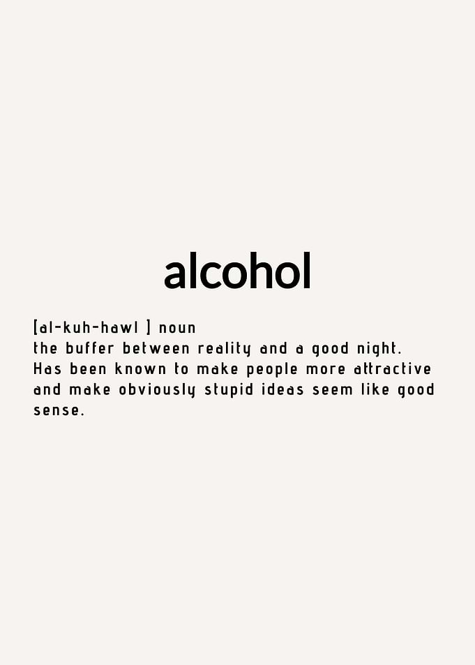 Alcohol Word Definition