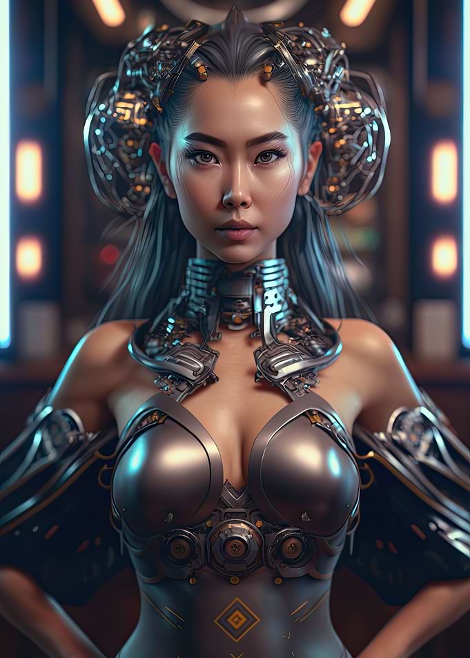 Cyberpunk Female Warrior