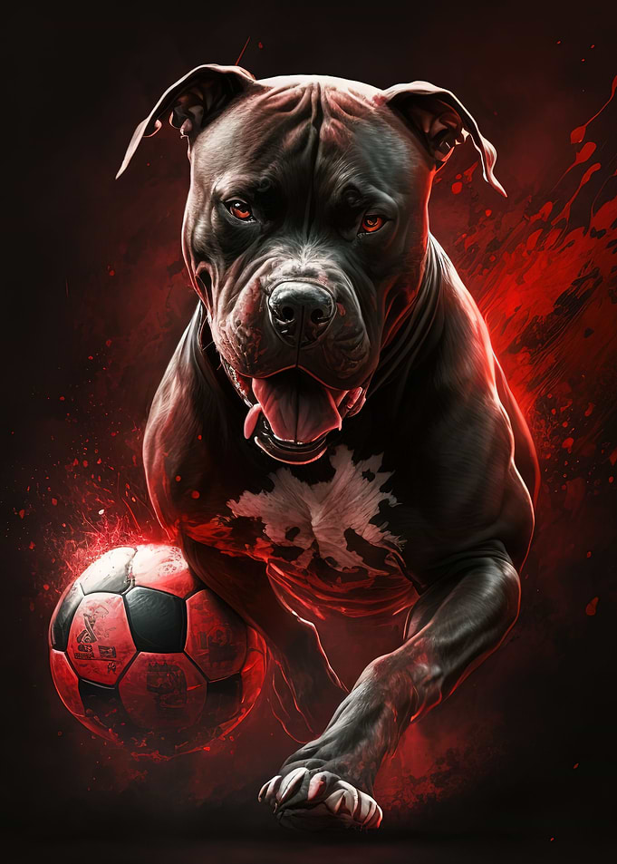 football dog neon
