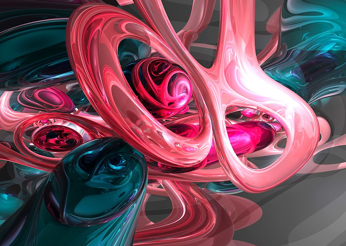 Bubble Gum Dreams Abstract
