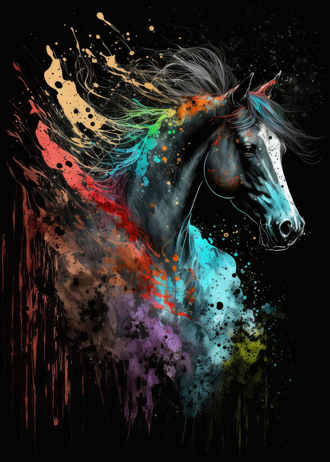 Paintsplash Horse