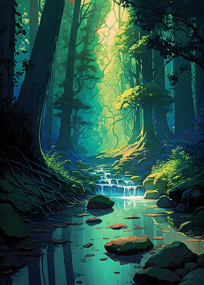 Shallow stream