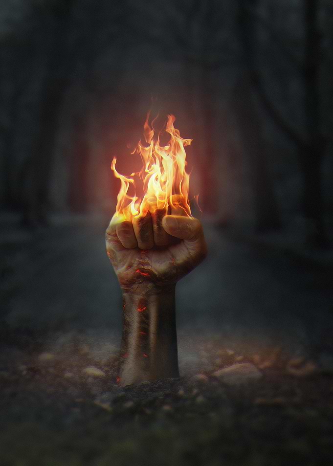 Fist in Flames