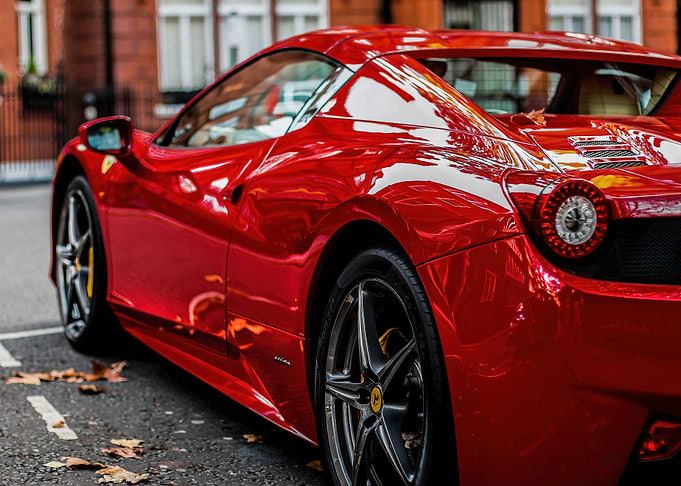 Back Ferrari Car
