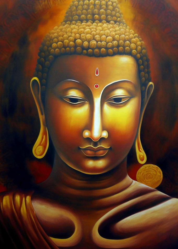 Modern Abstract Buddha