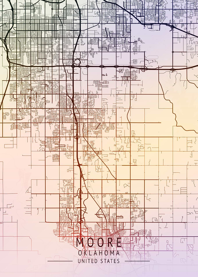 Moore USA City Map