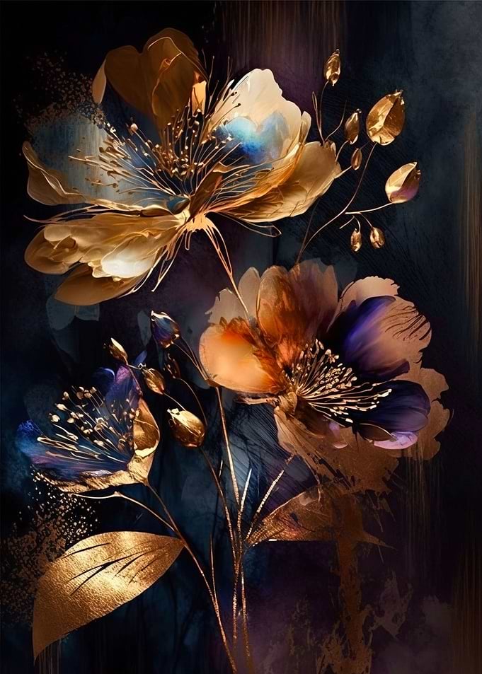 Textured Floral Delight