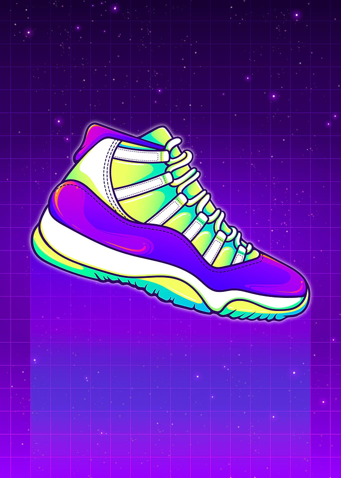 11s Neon Shoe