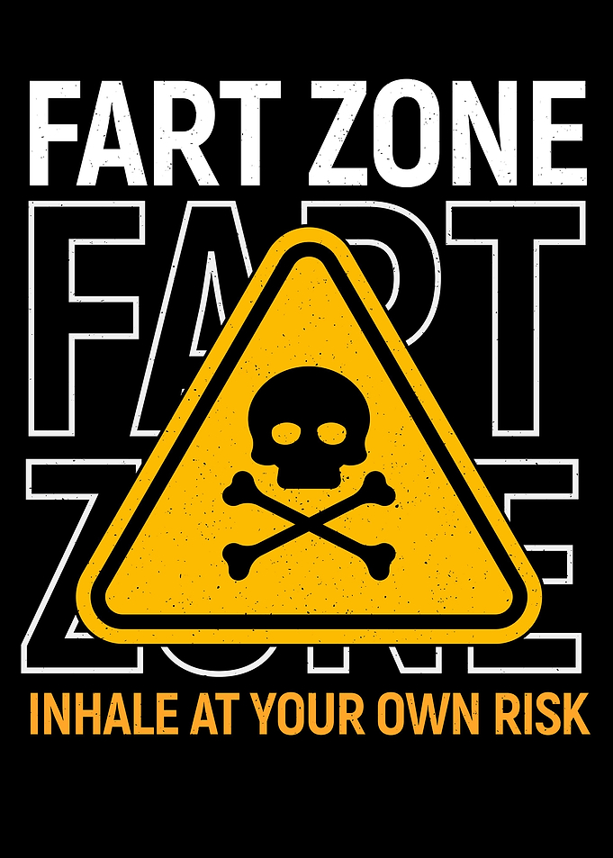 Funny Fart Zone Sign