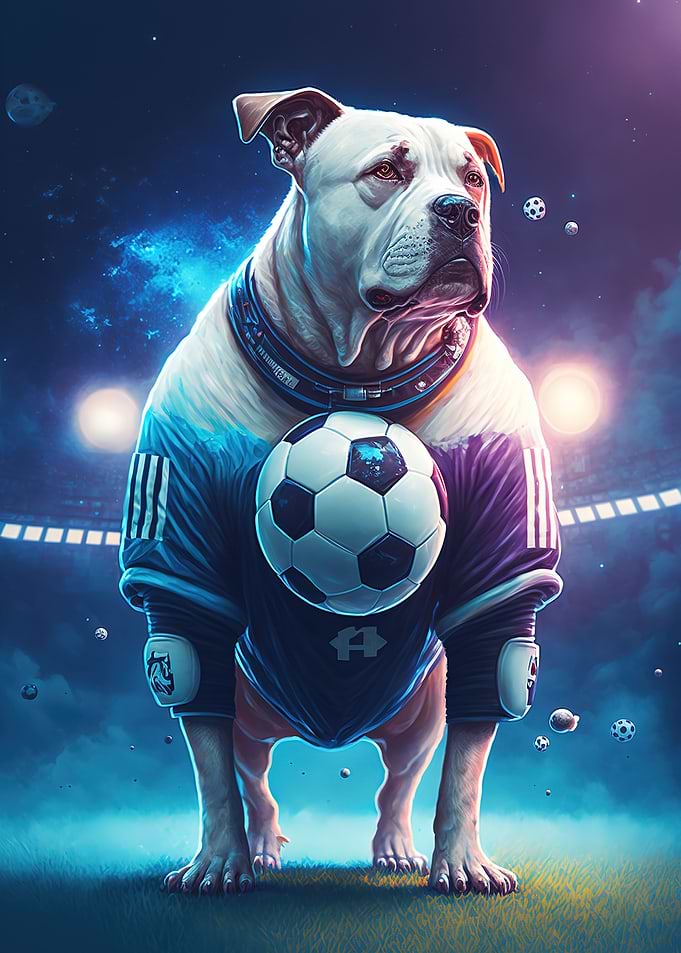 football dog neon