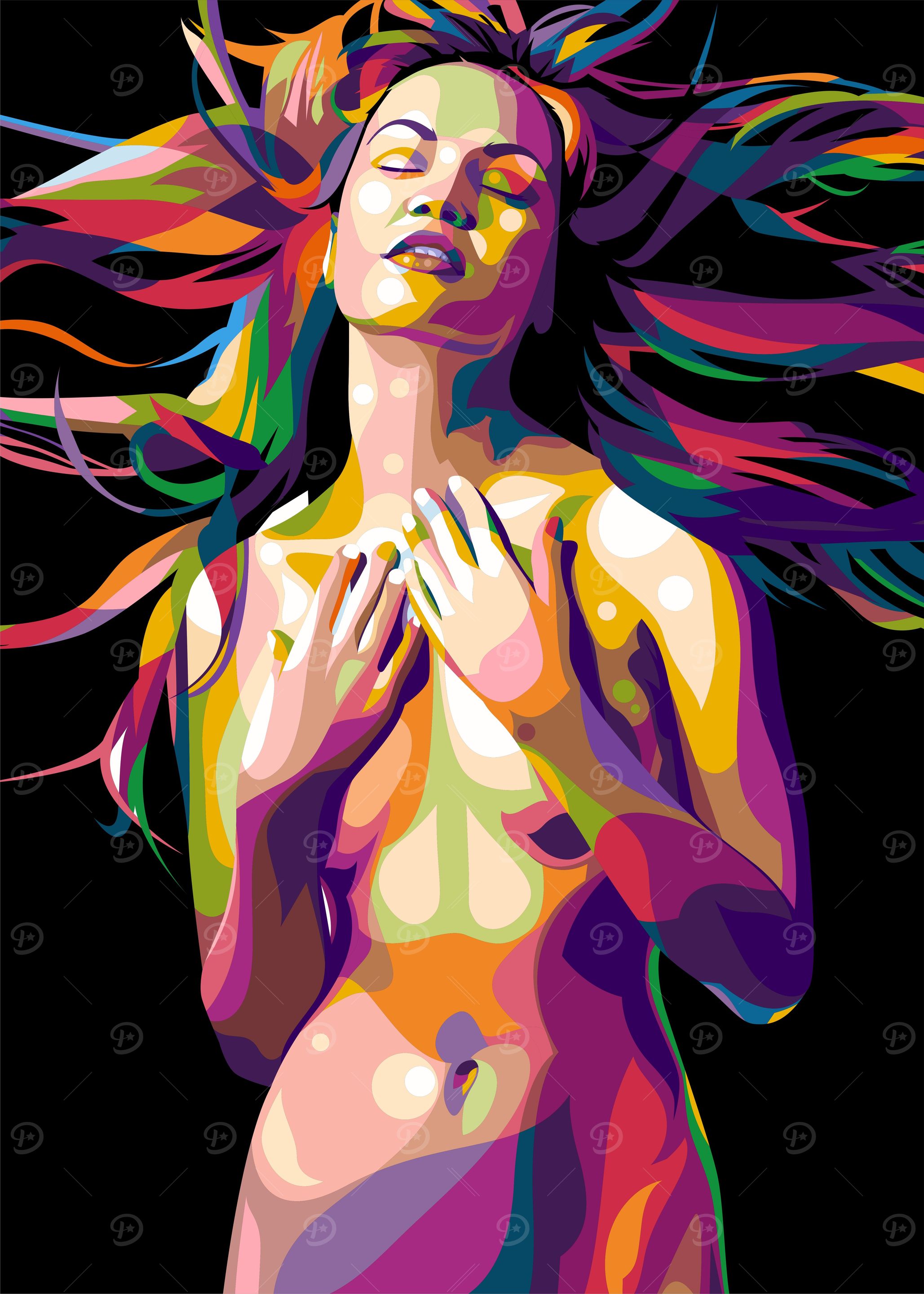 Hot Girl Pop Art