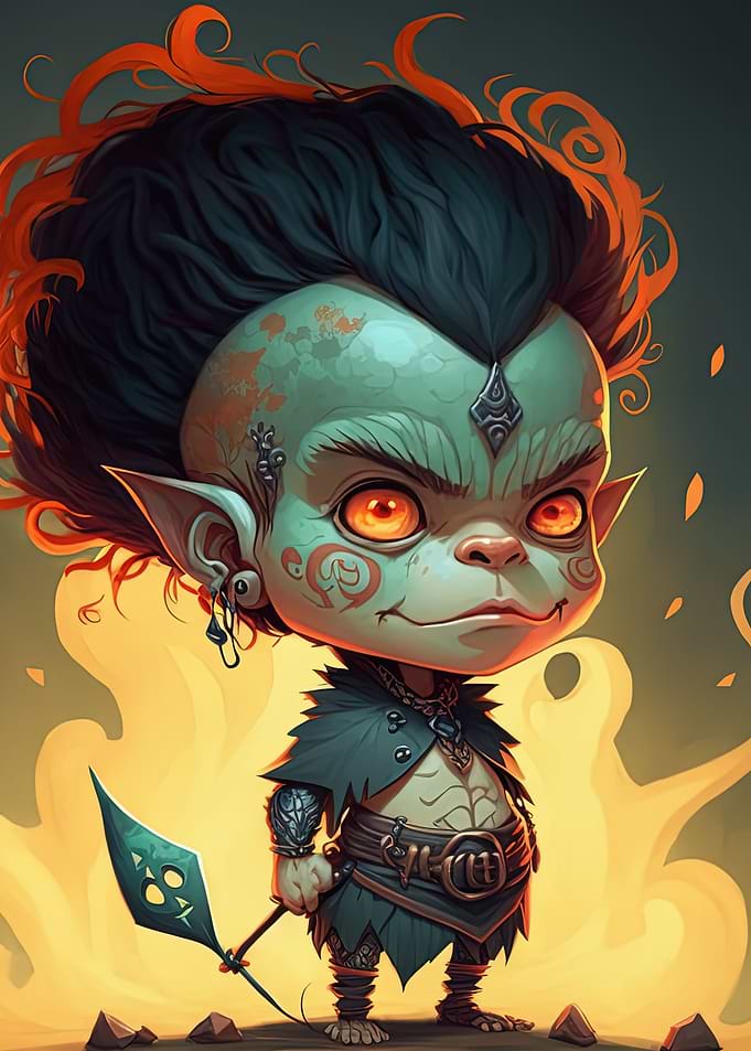 A wise elf magical Goblin
