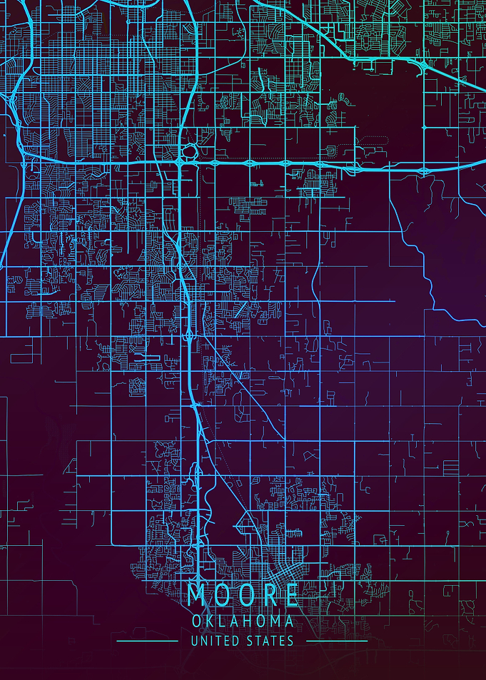 Moore USA City Map
