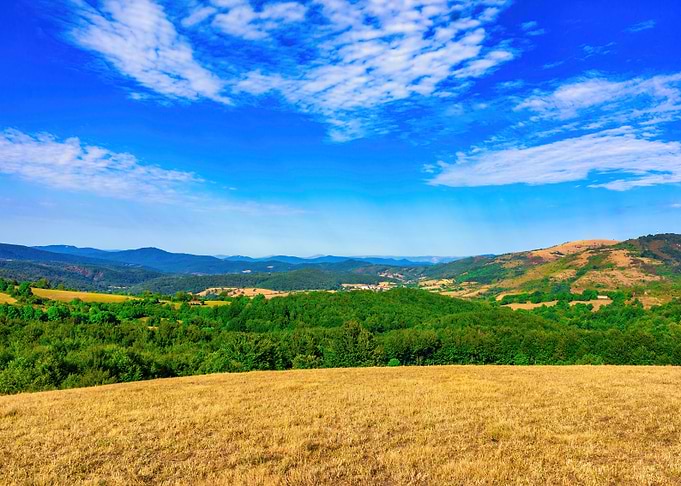 Santiago road landscape