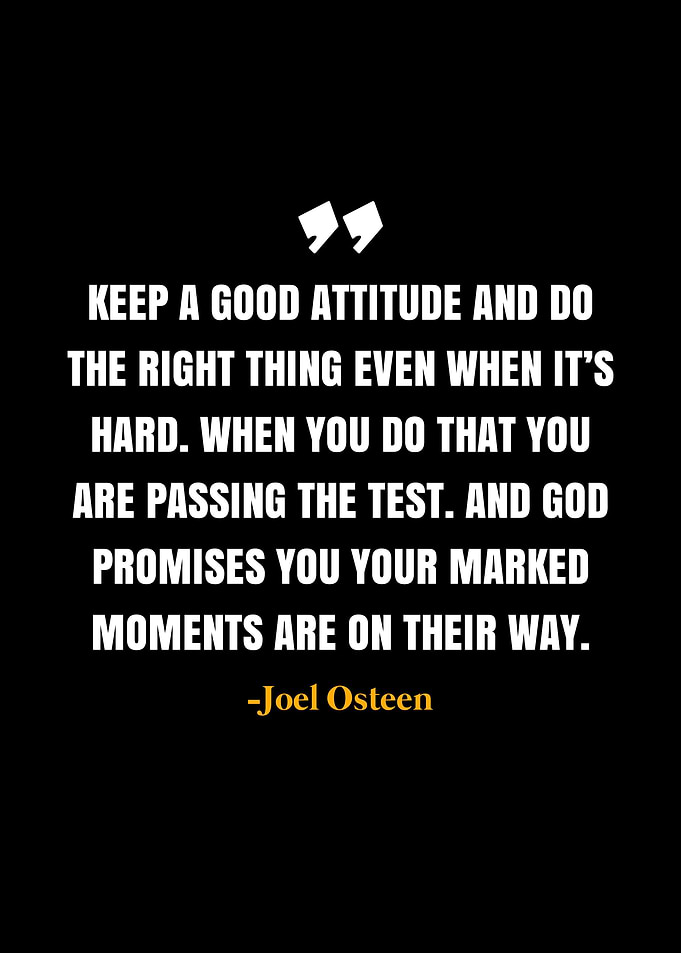 Joel Osteen Quote